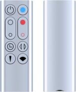 New Replace Remote Control for Dyson Pure Hot+Cool Fan Purifying Heater HP00 HP01, Part NO.967197-13 (Silver) - Image 2