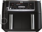 Ninja DZ550 Foodi 10 Quart 6-in-1 DualZone Smart XL Air Fryer with 2 Independent Baskets, Smart Cook Thermometer for Perfect Doneness, Match Cook & Smart Finish to Roast, Dehydrate & More, Grey (Renewed) - Image 2
