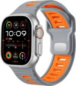 Odbeai Sport Band Compatible with Apple Watch Ultra 2/Ultra Band,Compatible with Apple Watch Bands for Men 49mm 46mm 45mm 44mm 42mm,Waterproof Silicone Strap for iWatch Bands All Series SE 10 9 8-1 - Image 2