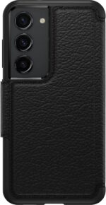 OtterBox Galaxy S23 Strada Series Case - Shadow (Black), Card Holder, Genuine Leather, Pocket-Friendly, Folio case - Image 2