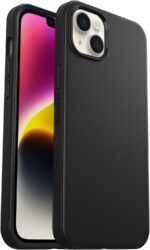 OtterBox iPhone 14 Plus Symmetry Series+ Case - BLACK , Ultra-sleek, Snaps to MagSafe, Raised Edges Protect Camera & Screen - Image 2