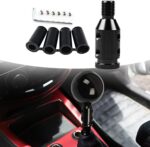 Pack-1 M12 x 1.25 Car Shift Knob Adapter for Non-Threaded Shifters, Metal Vehicle Transmission Gear Stick Shift Connector, Universal Automotive Shifter Accessories for Truck SUV Car (Black) - Image 2