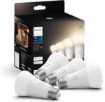 Philips Hue Smart 60W A19 LED Bulb - Soft Warm White Light - 4 Pack - 800LM - E26 - Indoor - Control with Hue App - Works with Alexa, Google Assistant and Apple Homekit - Image 2