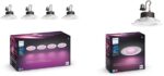 Philips Hue White and Color Ambiance Smart LED Downlights (4 Pack) White and Color Ambiance Smart LED Downlight (1 Pack) - Image 2