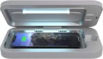 PhoneSoap Wireless UV Phone Sanitizer & Universal Phone Charger Box with Qi Charging | Patented & Clinically Proven 360-Degree UV-C Light Sanitizer | Disinfects and Charges All Phones (Gunmetal Grey) - Image 2