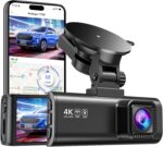 REDTIGER Dashcams 4K Car Camera Front UHD 2160P with Wi-Fi GPS 3.16" LCD Screen Dash Camera for Cars with Night Vision,170° Wide Angle Dashboard Cam Recorder G-Sensor Parking Monitor - Image 2