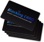 RFID Blocking Card, Contactless NFC Debit Credit Card Passport Protector Blocker Set for Men&Women, Slim Design One Card Protects Entire Wallet/Purse, 5 Pack - Image 2