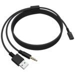Replacement Arctis Adapter 3.5mm Audio Cable Compatible with SteelSeries Arctis 3 Arctis 5 Arctis 7 Arctis Pro Gaming Headsets 4.9FT/1.5m - Image 2