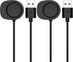 Replacement Chargers Intended for Amazfit Balance/T-Rex 3 Charger 3.3ft USB Cable Cord Portable Charging Stand Station Dock for Amazfit T Rex3 Watch(Black,2PACKS) - Image 2