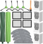 Replacement Parts for iRobot Roomba Combo i5, i5+, j5, j5+ Robot Vacuum Cleaner, Accessories Kit: Dual Multi-Surface Rubber Brushes + 4 Filters + 4 Mop Pads + 4 Vacuum Bags + 4 Edge-Sweeping Brush - Image 2