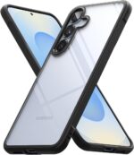 Ringke Fusion Bold [No Danger of Yellowing] Compatible with Samsung Galaxy S25 Plus Case, Enhanced Grip Technology Prevents Accidental Drops Non-Slip Anti-Yellowing Transparent Phone Cover - Black - Image 2