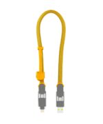 Rolling Square inCharge XL 30 cm - USB-C Cable, Universal Smartphone Cable, Gift for Men, 6-in-1 Universal Charger for Smartphones, Technical Gadget, Yellow, Lightning Cable 100W - Image 2