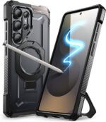 SUPCASE for Samsung Galaxy S25 Ultra Case with Stand (Unicorn Beetle Grip), [S Pen Friendly] [Compatible with MagSafe] [Military-Grade Protection] Magnetic Phone Case for S25 Ultra 6.9 Inch, Black - Image 2