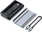 Satechi M.2 Enclosure – USB4 NVMe SSD Pro Enclosure, 40Gbps, up to 16TB, Aluminum Enclosure with Silicone Pin, Polycarbonate Casing, USAP SSD Trim for Sizes 2280/2260/2242/2230mm (SSD Not Included) - Image 2