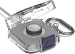 Secure Lock Plastic Case Cover Compatible with Oura Ring Gen 4 Charger,Portable Protective Case for Oura Ring Gen 4 Charger with Carabiner, Only Protective Case (Gunmetal) - Image 2