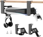 Semaiki Under Desk Mount for PS5/PS5 Slim/PS5 Pro,Horizontal Stand Compatible with PS5 Disc & Digital Edition Console - Image 2