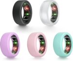 Silicone Cover for Oura Ring Protector, 5 Pack Elastic Ring Cover for Oura Ring Gen 3, Ring Cover for Gym and Working Out (5 Style, M for 11/12/13) - Image 2