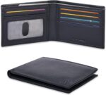 Slim Leather Wallet for Men - RFID Blocking Slim Minimalist Front Pocket - Thin & Stylish with ID Window, Gift For Men - Image 2