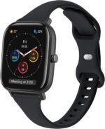 Slim Silicone Watch Bands Compatible with Amazfit Active 2/GTR Mini/GTS 4/4 Mini/3/2/2 Mini/ 2e/GTS, Thin Soft Narrow Sport Wristband for Amazfit Bip/3 Pro/U Pro - Image 2