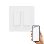 Smart Light Switch 2 Gang(Button), Double Smart WiFi Light Switches, Smart Switch Compatible with Alexa and Google Home, Remote Control Light Switch，Neutral Wire Needed，No hub Required - Image 2