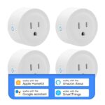 Smart Plug Work with HomeKit, DoHome Smart WiFi Outlet Work with Apple HomeKit, Alexa and Google Assistant Voice Control Plug with Timer Function and Group Control No Hub Required 4 Pack - Image 2