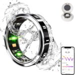 Smart Ring Fitness Tracker Ring - Health Sleep Heart Rate Blood Oxygen Blood Pressure Tracker,Fashionable Diamond Style,IP68, Compatible with iOS,Android, Remote Photograph, Family Care(9#) - Image 2