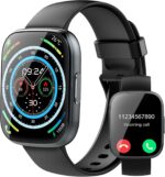 Smart Watch for Men Women(Answer/Make Calls), 1.95" HD Touch Screen Fitness Watch with Sleep Heart Rate Monitor, 110+ Sports Modes, IP68 Waterproof Activity Trackers Compatible with Android iOS, Black - Image 2