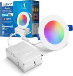 Smart recessed Lighting 4 inch 1 Pack, zigbee Lighting.,RGBCW,750lm,10w. Compatiable with Alexa, Home Assistant, and Standard zigbee 3.0 hub - Image 2