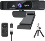 Spedal 4K UHD Webcam with Built-in AI Noise Reduction Dual Microphones,120° Wide Angle Zoomable Webcam with Remote and Software Control for Conferencing/Streaming/Online Teaching/Video Calling - Image 2