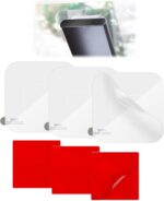 Square Double-Sided Sticker Adhesive Pad and Electrostatic Stickers for Dash Cam, On Dashcam Windshield Replacement Car Phone Holder Pad Kit for Mounting Dash Cam (6Pack-Square Film) - Image 2