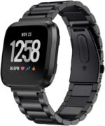 Stainless Steel Metal Watch Band for Fitbit Versa Smartwatch Accessories - Women & Men - Image 2