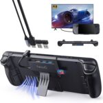 Steam Deck Dock for Steam Deck/OLED, Portable Stand Design USB C Hub with TF Card Slot, HDMI 2.0 4K@60Hz Display, 2*USB-A 3.0, USB-C PD 100W Max, Stream Deck Stand Base Accessories - Image 2