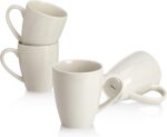 Sweese Porcelain Coffee Mugs - 16 Ounce (Top to the Rim) for Coffee, Tea, Cocoa, Set of 4, Dove Grey - Image 2