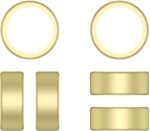 TPU Protective Covers for Oura Ring 4 2024 - Electroplated, Scratch-Resistant, Solid Color Cases - Available in Black, Silver, Gold, Rose Gold (Gold,XL) - Image 2
