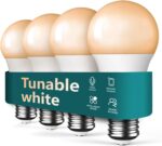 TREATLIFE Smart Light Bulbs 4Pack, 2500K-6500K Tunable White Dimmable LED Light Bulb Compatible with Alexa and Google Home, 2.4GHz WiFi Smart Bulb, 800LM, E26 A19 9W, No Hub Required - Image 2