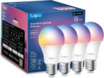 Tapo TP-Link Smart Light Bulbs, 1100 Lumens High Brightness (75W Equivalent), Matter-Certified, 16M Colors WiFi Light Bulb, Dimmable, Works w/Siri, Alexa & Google Home, A19 E26, L535E(4-Pack) - Image 2