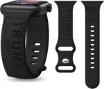 Trump Take American Back for President 2024 Silicone Band Compatible with Apple Watch Band 38mm 40mm 41mm 42mm 44mm 45mm 49mm, Sport Waterproof Band for iWatch Series 9 8 7 6 5 4 3 SE Ultra [Fight!] - Image 2