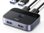 UGREEN USB 3.0 Switch 2 in 2 Out, USB Switcher 2 Computers Sharing Keyboard and Mouse Printer Scanner Webcam, Printer Splitter for 2 Computers, 2 Port USB Selector Switch with 2 USB3.0 Cables - Image 2