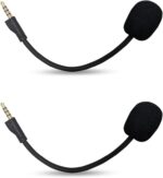 UNCLE LIGHT 2 Pack Arctis 1 Replacement Microphone for Steelseries Gaming Headsets, Compatible with Steelseries Arctis 1 Headphones 3.5mm Detachable Boom Microphone - Image 2