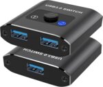 USB 3.0 Switch Selector - Bi-Directional 1 in 2 Out/ 2 in 1 Out, Share USB Devices Between 2 Computers for Printer, Keyboard, Scanner, Mouse - Compatible with Mac/Win/Linux - Image 2