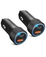 USB C Car Charger 2 Pack, 38W 12V USB Car Phone Charger Adapter PD/QC Fast Charging Cigarette Lighter Plug for iPhone 16 15 14 13 12 11 Pro Max, iPad, Android Samsung S24 S23 S22 A15, Pixel 9 8 7 6 - Image 2