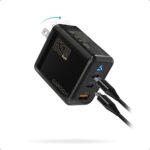 USB C Charger 65W, 3 Ports GaN Fast Charger Block, Compact Foldable Wall Charger with USB-C Cable for iPhone 16 Pro Max, iPad, MacBook Pro/Air,Galaxy S24,Dell XPS 13,Pixel 8 and More (Black) - Image 2