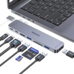 USB C Hub Adapter for MacBook Pro/Air M4 M3 M2 M1 2025-2018 13" 14" 15" 16", Mac Multiport Adapter, 8 in 2 MacBook Accessories Dongle with HDMI 4K, Thunderbolt 3, USB C&A Data Ports, SD TF Card Reader - Image 2