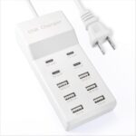 USB Charging Station, 10 Ports Family-Sized Smart USB Ports for Multiple Devices Smart Phone Tablet Laptop Computer (1 Pcs) - Image 2