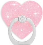 VELVET CAVIAR Cell Phone Ring Holder - Finger Ring & Stand - Improves Phone Grip Compatible with iPhone, Galaxy, Most Smartphones (Pink Stardust Glitter) - Image 2