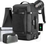 VGOAL Carry on Backpack, 40L Expandable Travel Weekender Overnight Luggage Bag Extra Large Backpack Fit up to 17.3" Laptop - Image 2