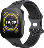 Vanjua Breathable Silicone Band for Amazfit Bip 5 & GTR 4 / 3 / 2 Smart Watch, 22mm Quick Release Replacement Wristband Sport Strap Compatible with Amazfit Bip 5 Band / GTR 4 / 3 Bands Men Women - Image 2