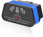 Vgate iCar2 OBD2 Scanner Scan Tools Interface Wi-Fi Adapter Check Engine Light Car Diagnostic Tool for iOS & Android Auto Sleep (Blue) - Image 2