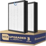 Vital 200S Air Filter Replacement, 3-in-1 Replacement Filter for LEVOIT Vital 200S and 200S-P Air Purifier, HEPA H13 Activated Carbon Air Purifie Pre-Filter, 2 PC, White - Image 2