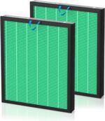 Vital 200S-P Toxin Absorber Replacement Filter for LEVOIT Vital 200S Vital 200S-P Air Purifier, H13 True HEPA and Activated Carbon 200S Filter, Vital 200S-RF-TX (LRF-V201-GUS), 2 Pack Green - Image 2